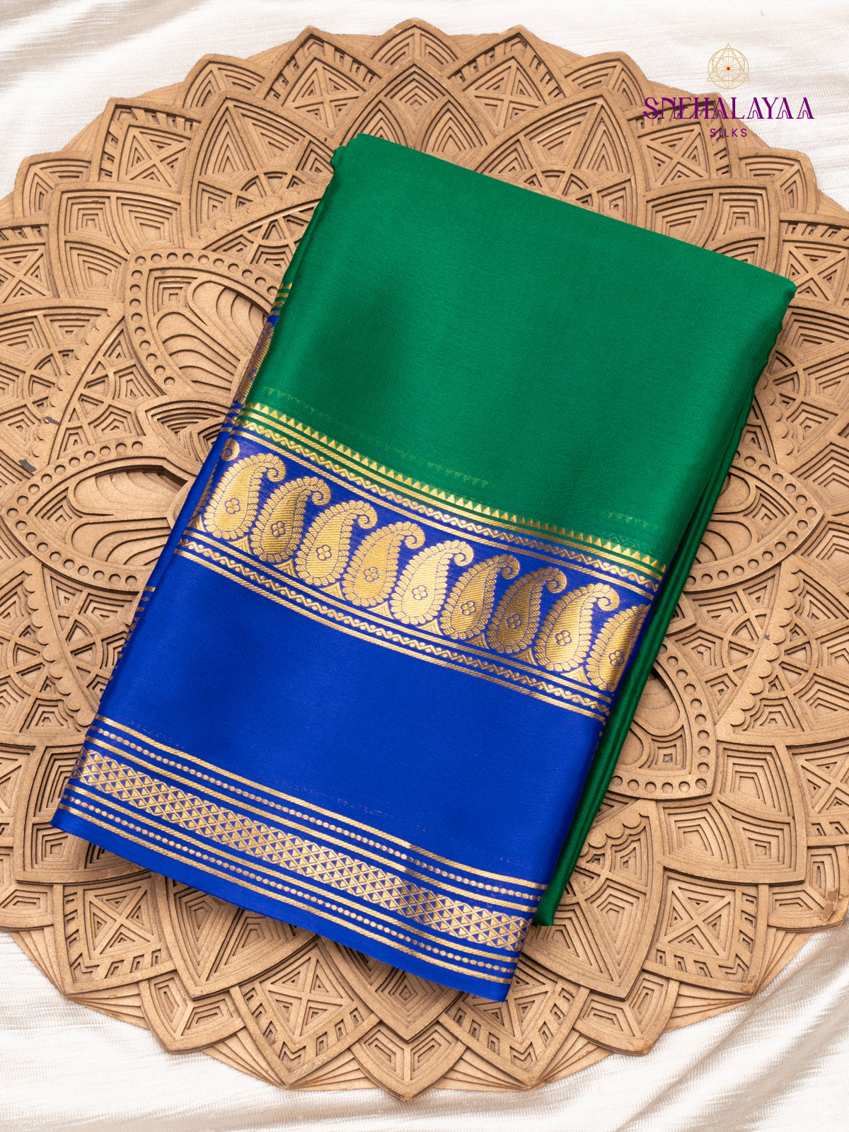 Green Mysore Silk Saree