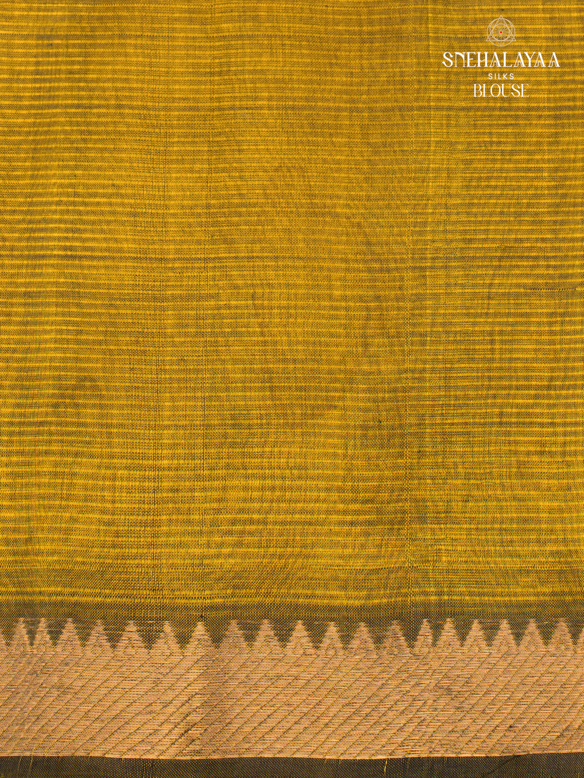 Greyish Yellow Mangalagiri Silk Cotton Saree