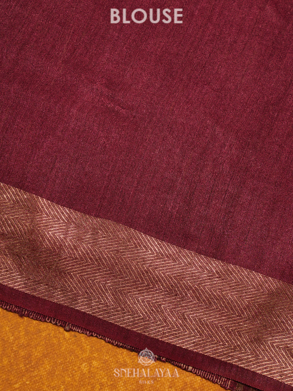 Burgundy Chanderi Saree