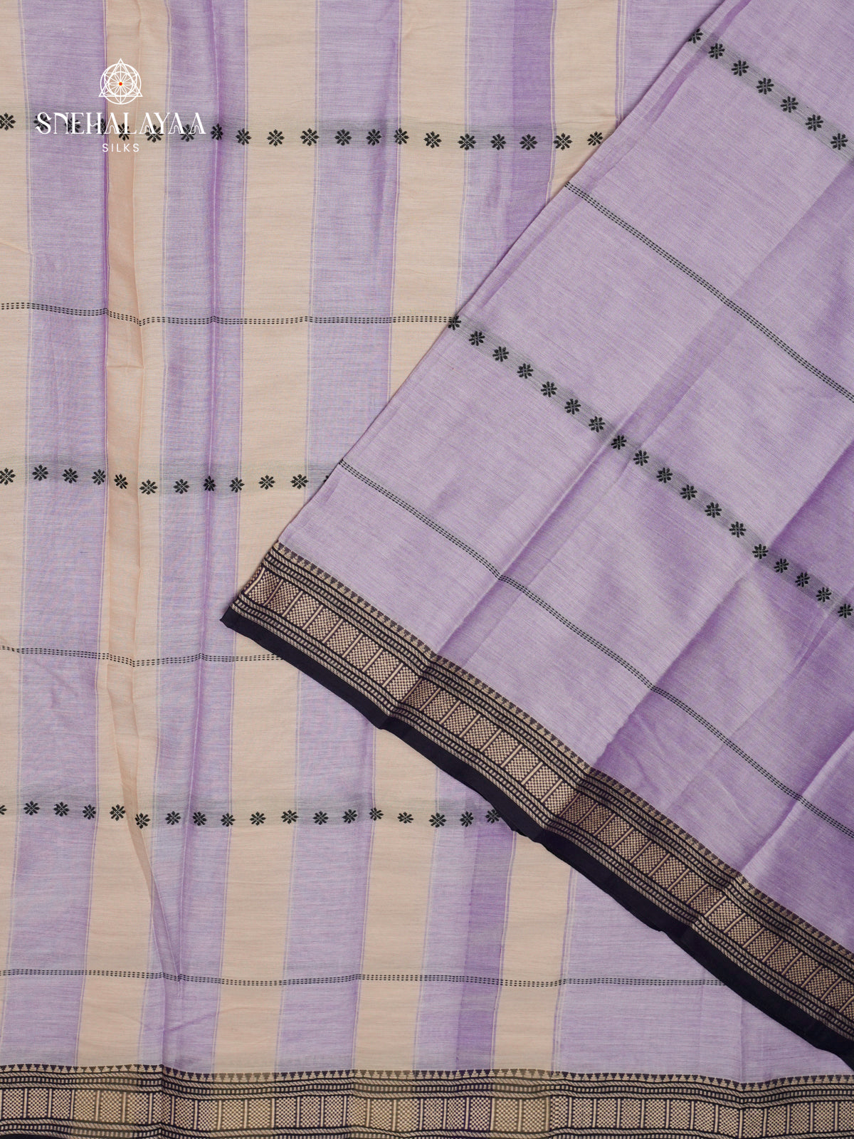Lilac Narayanpet Cotton Saree