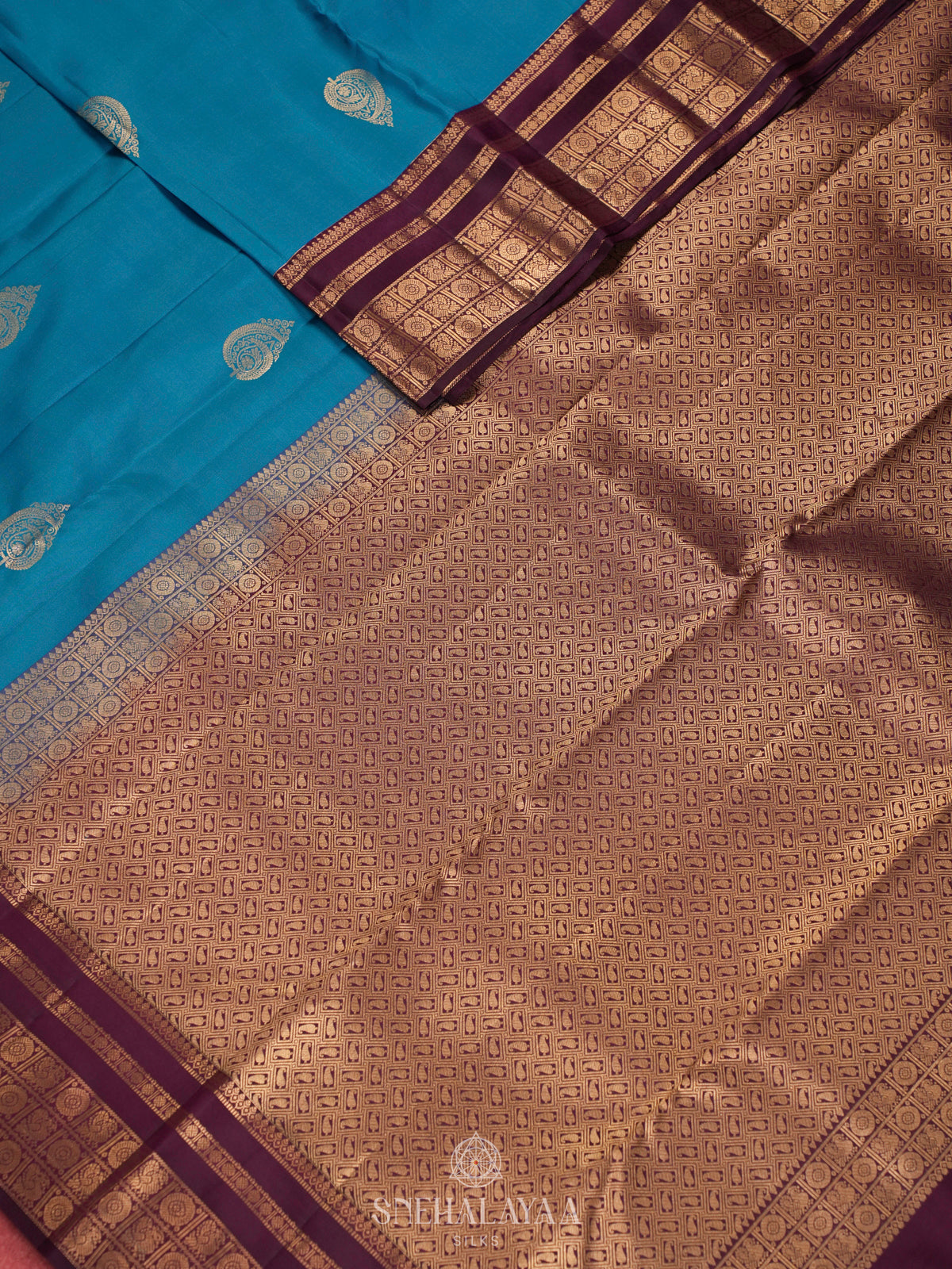 Blue Kanjivaram Silk Saree