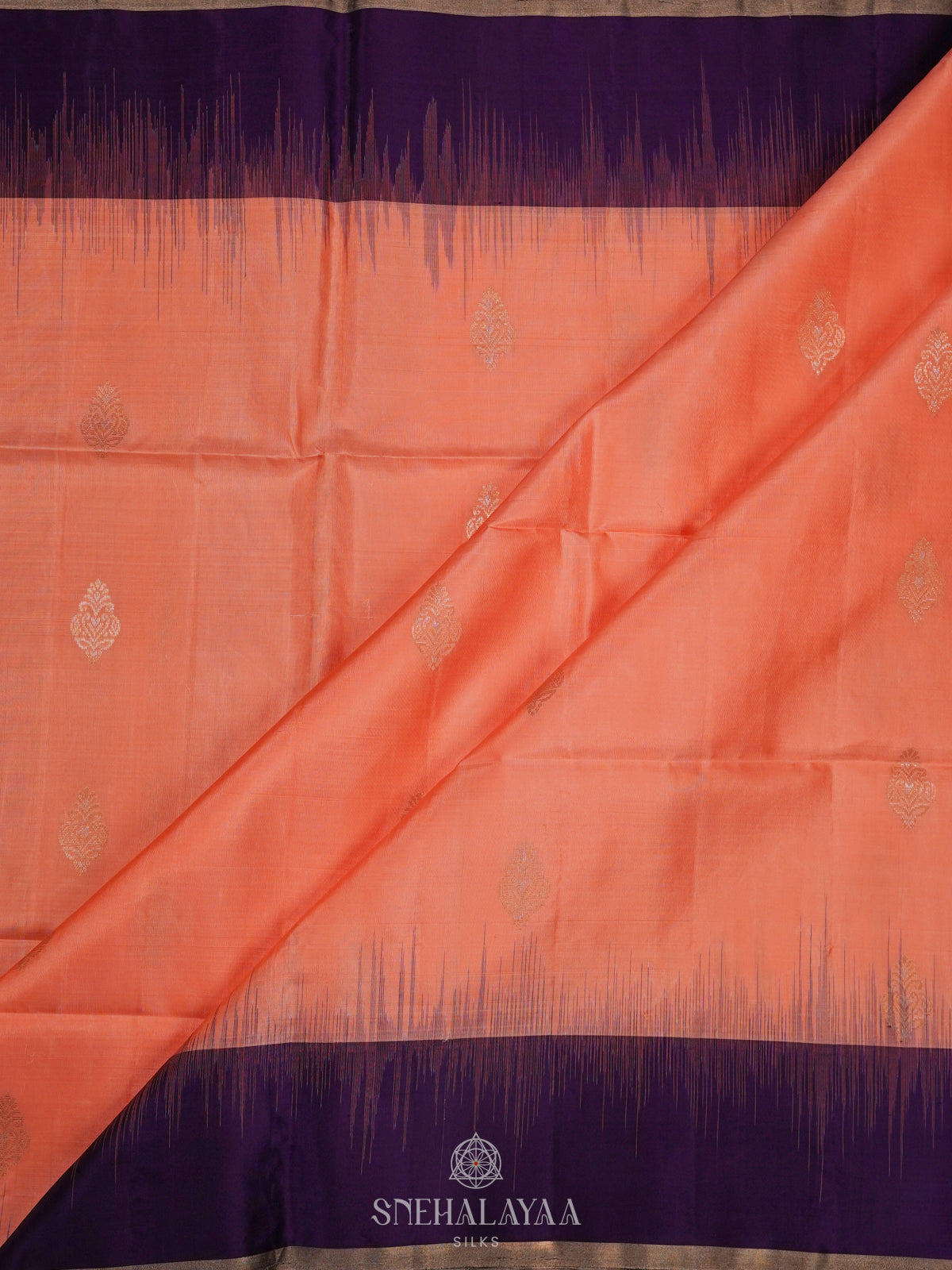 Peach Soft Silk Saree