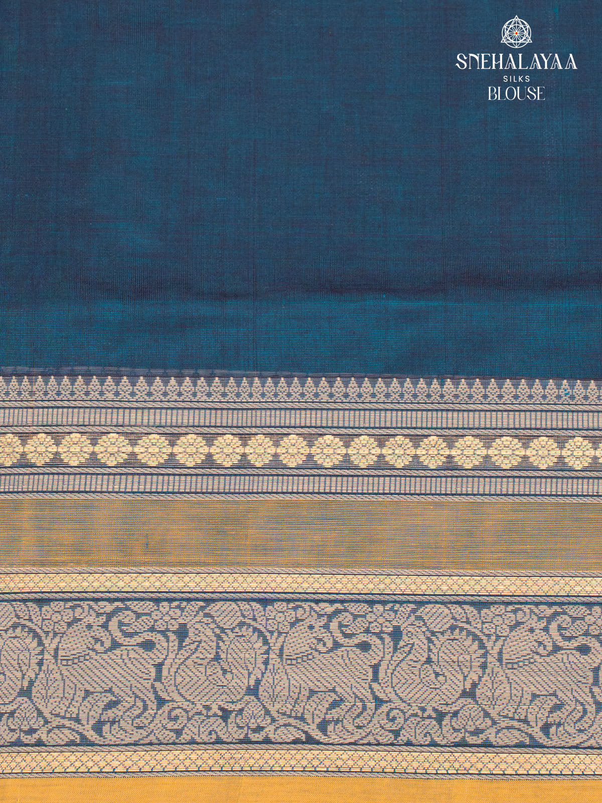 Blue Kanchi Silk Cotton Saree