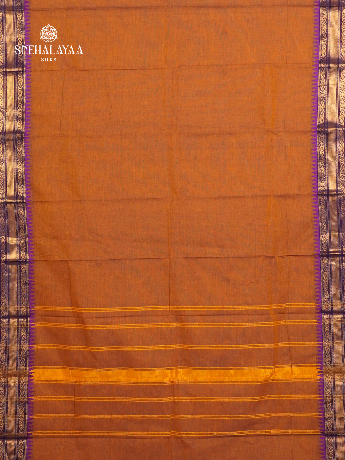 Brown Chettinad Cotton Saree