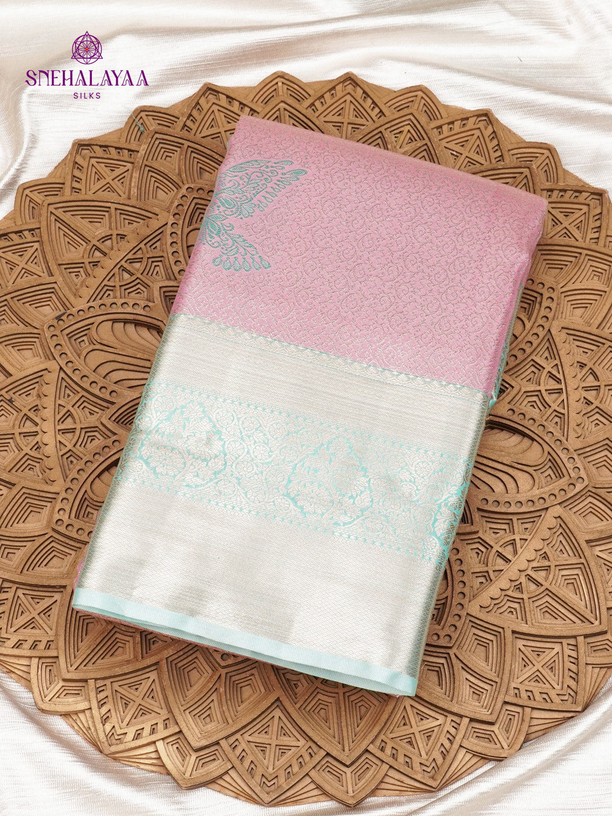 Lavender Art Silk Saree