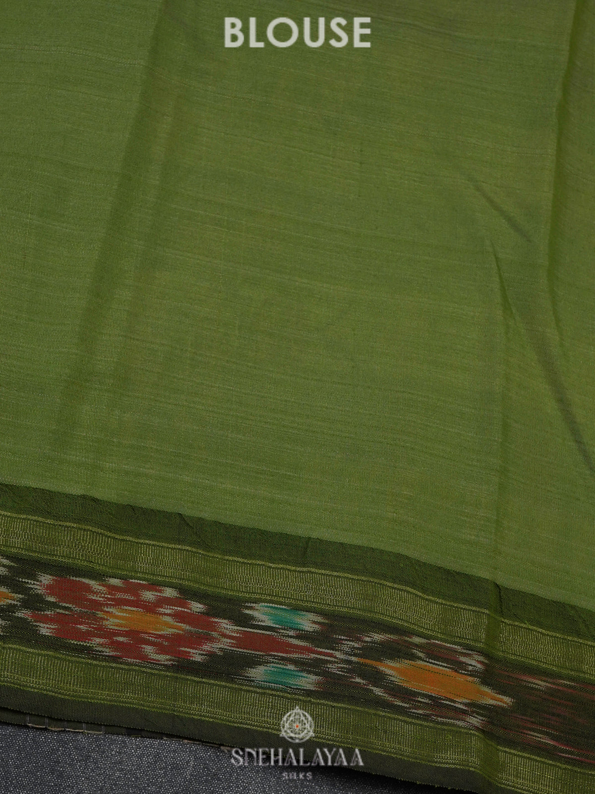 Beige Munga Tussar Saree with Green Border