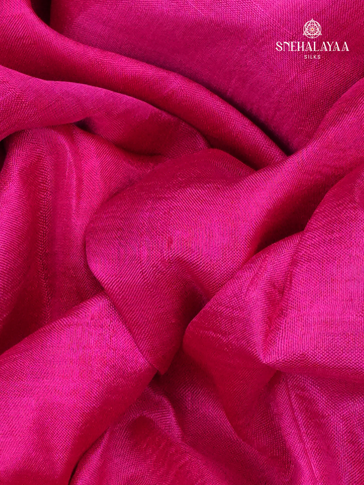 Rani Pink Tussar Silk Saree