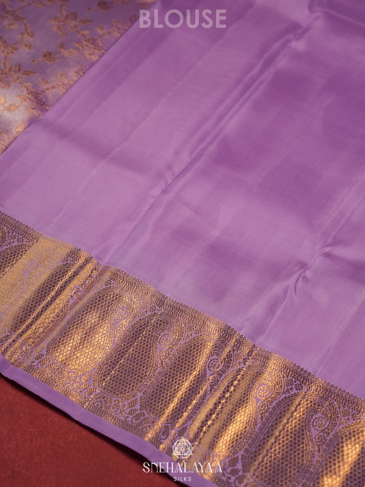Lilac Kanjivaram Silk Saree