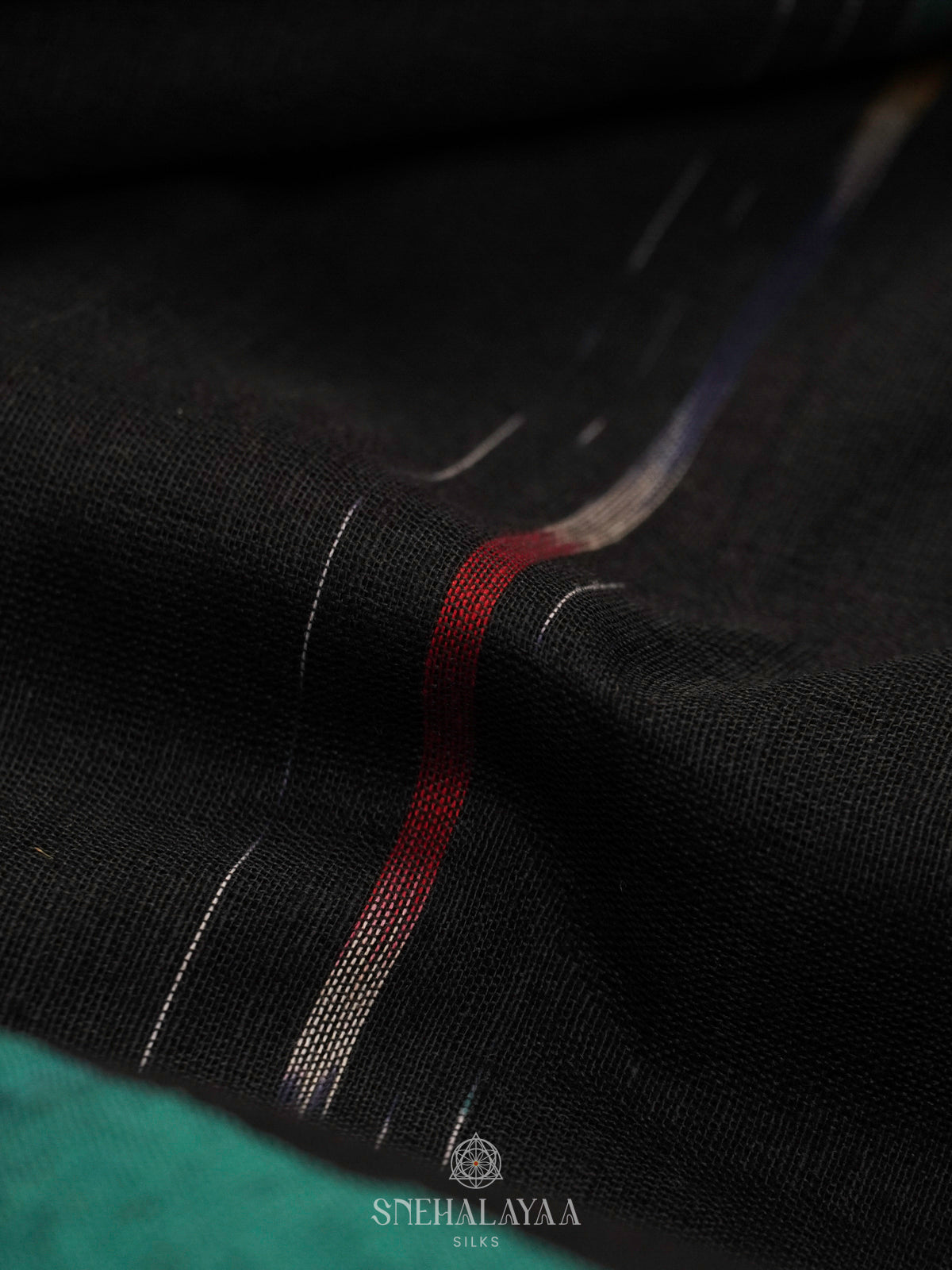 Black Sambalpuri Cotton Saree