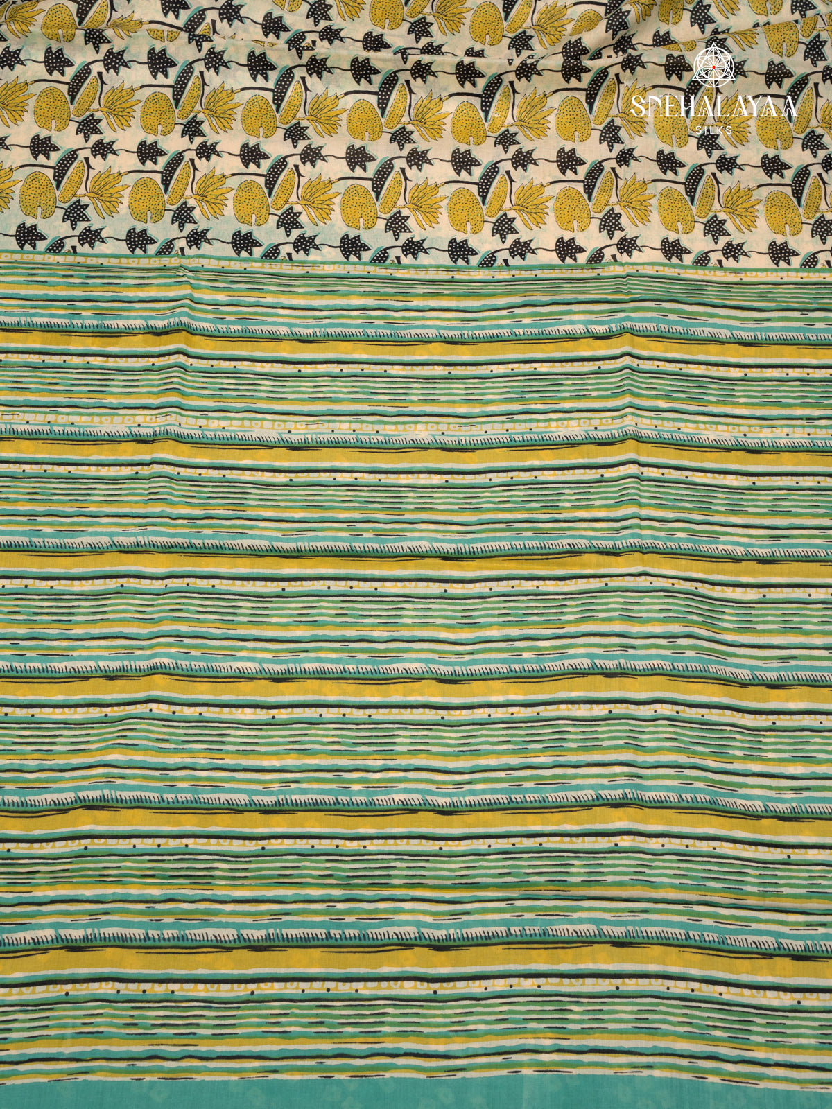 Off White Jaipur Cotton Saree