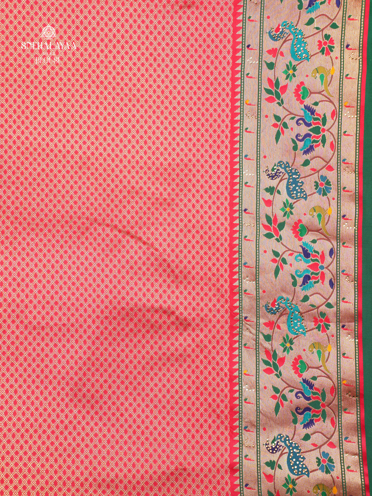 Bottle Green Designer Saree