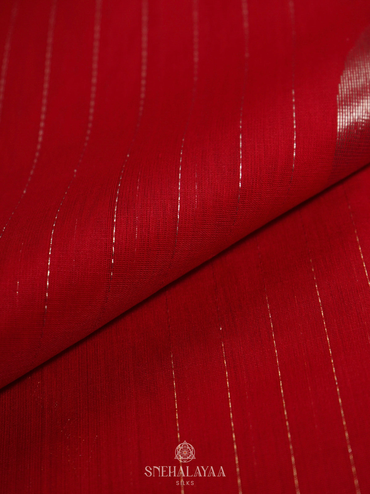 Red Kora Silk Cotton Saree