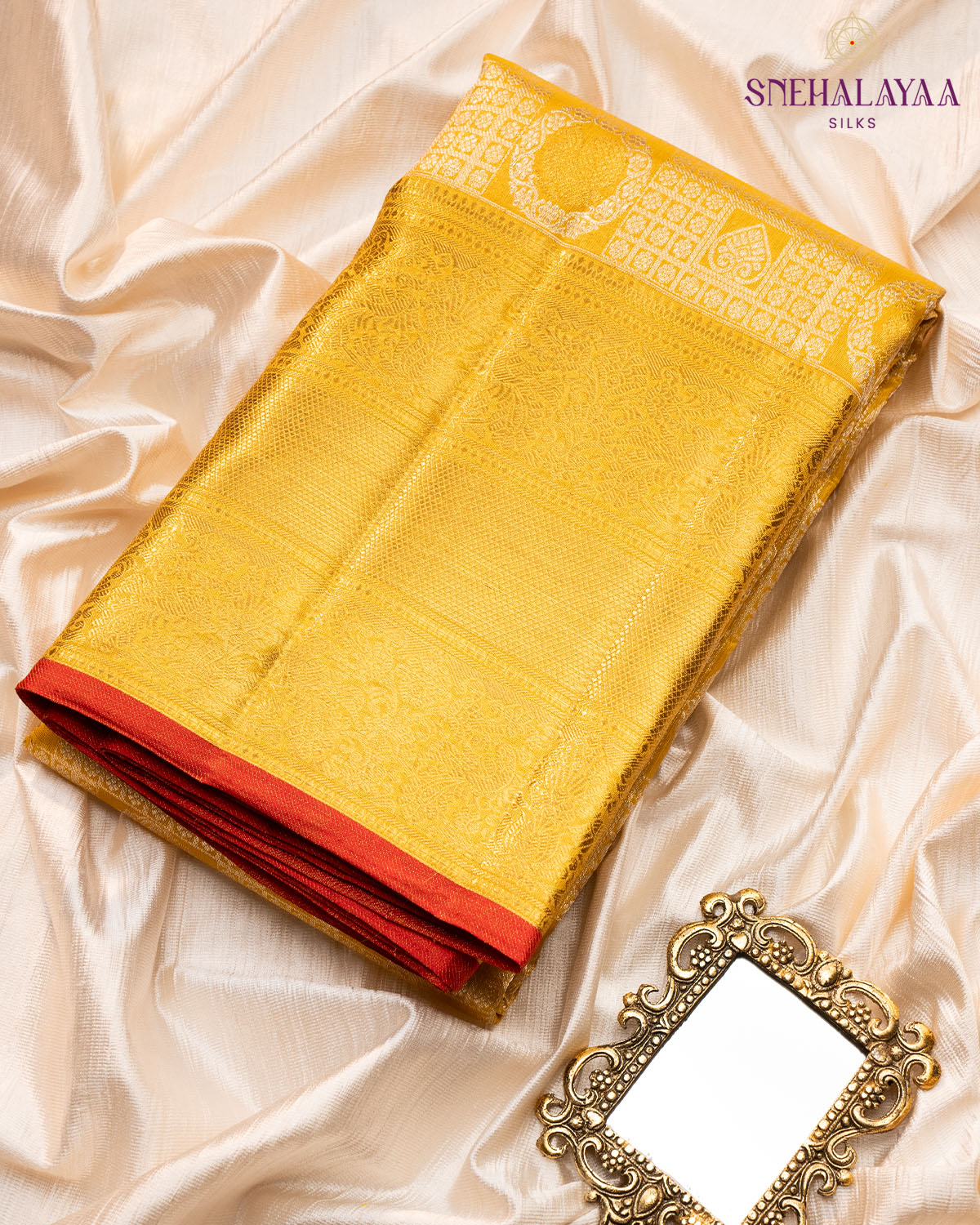 GOLDEN KANCHEEVARAM SILK