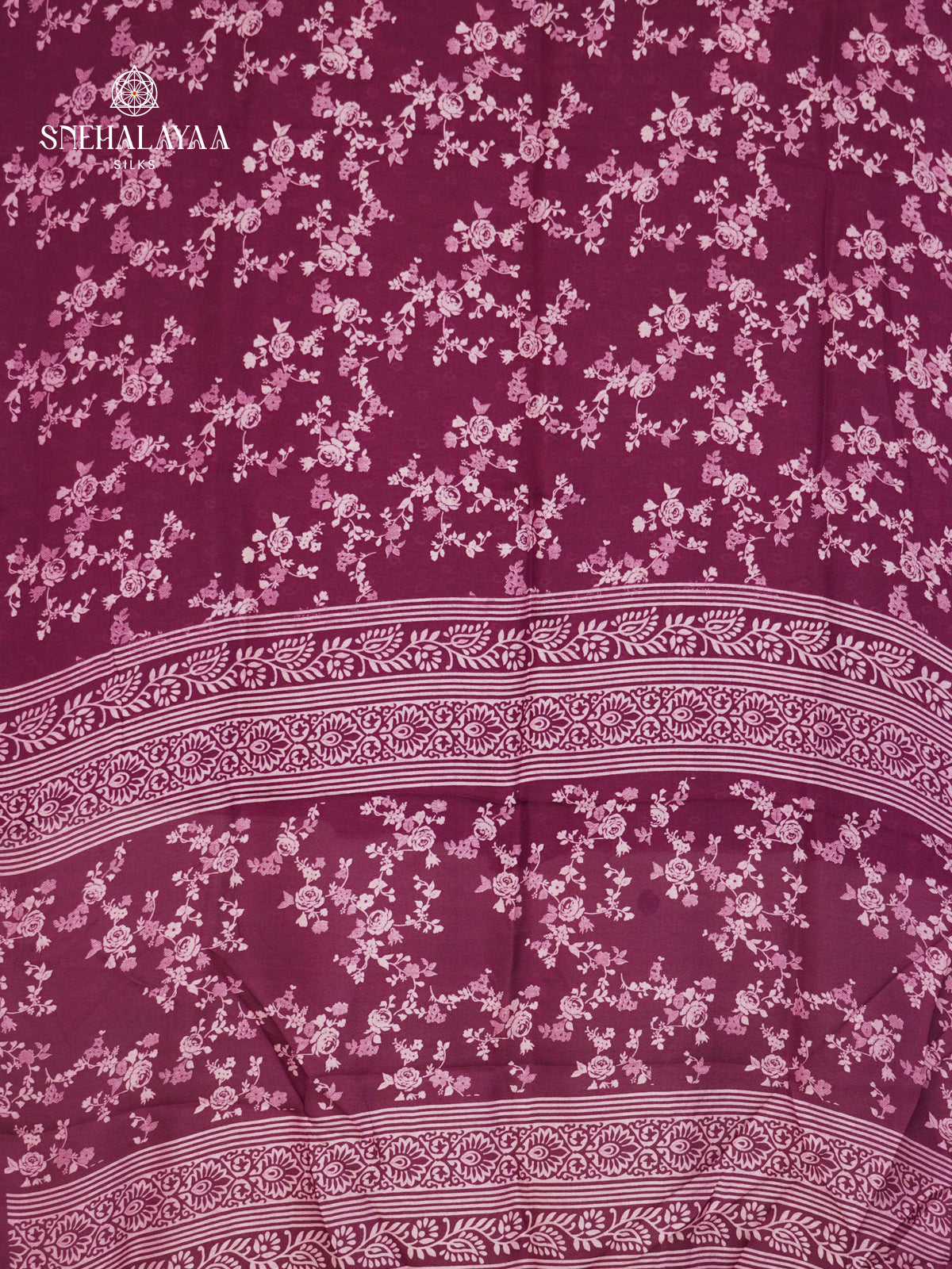 Purple Chiffon Saree