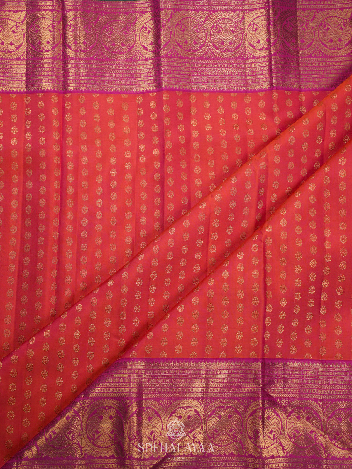 Rani Pink Kanjivaram Silk Saree