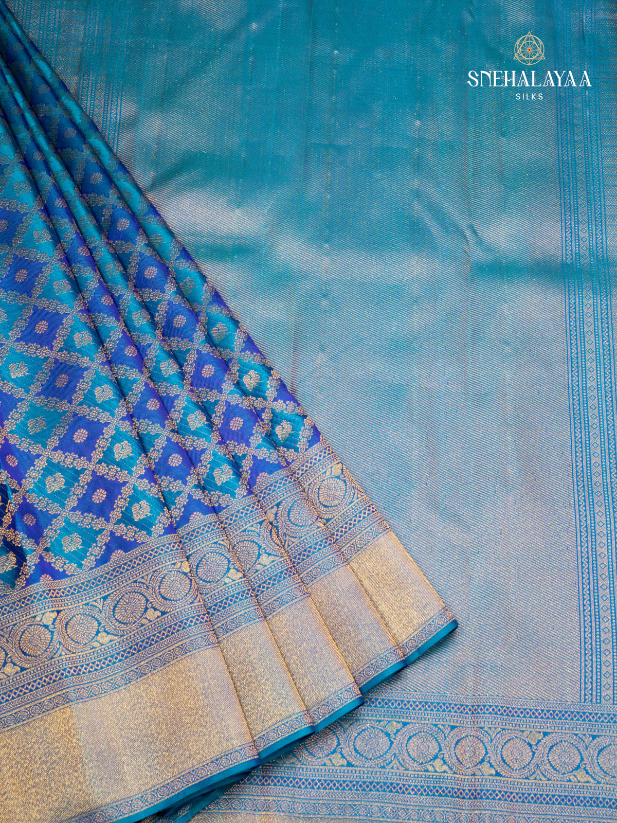 Blue Kanjivaram Silk Saree