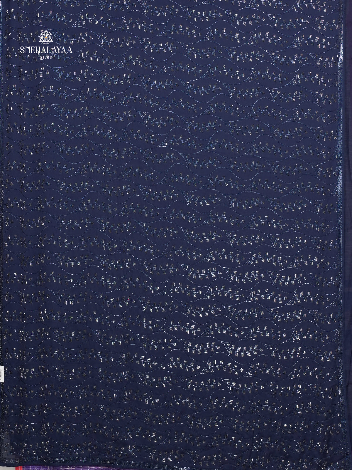 Navy Blue Designer Saree