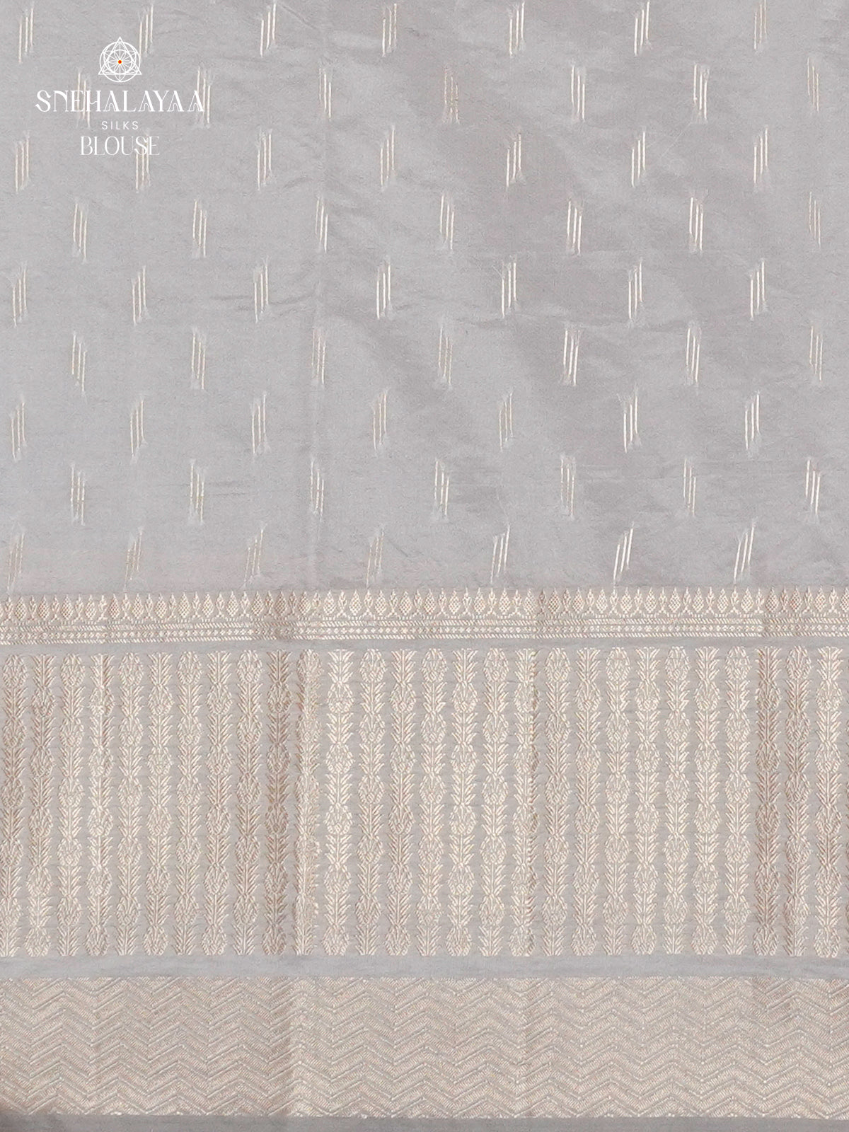 Navy Blue Banaras Jute Saree