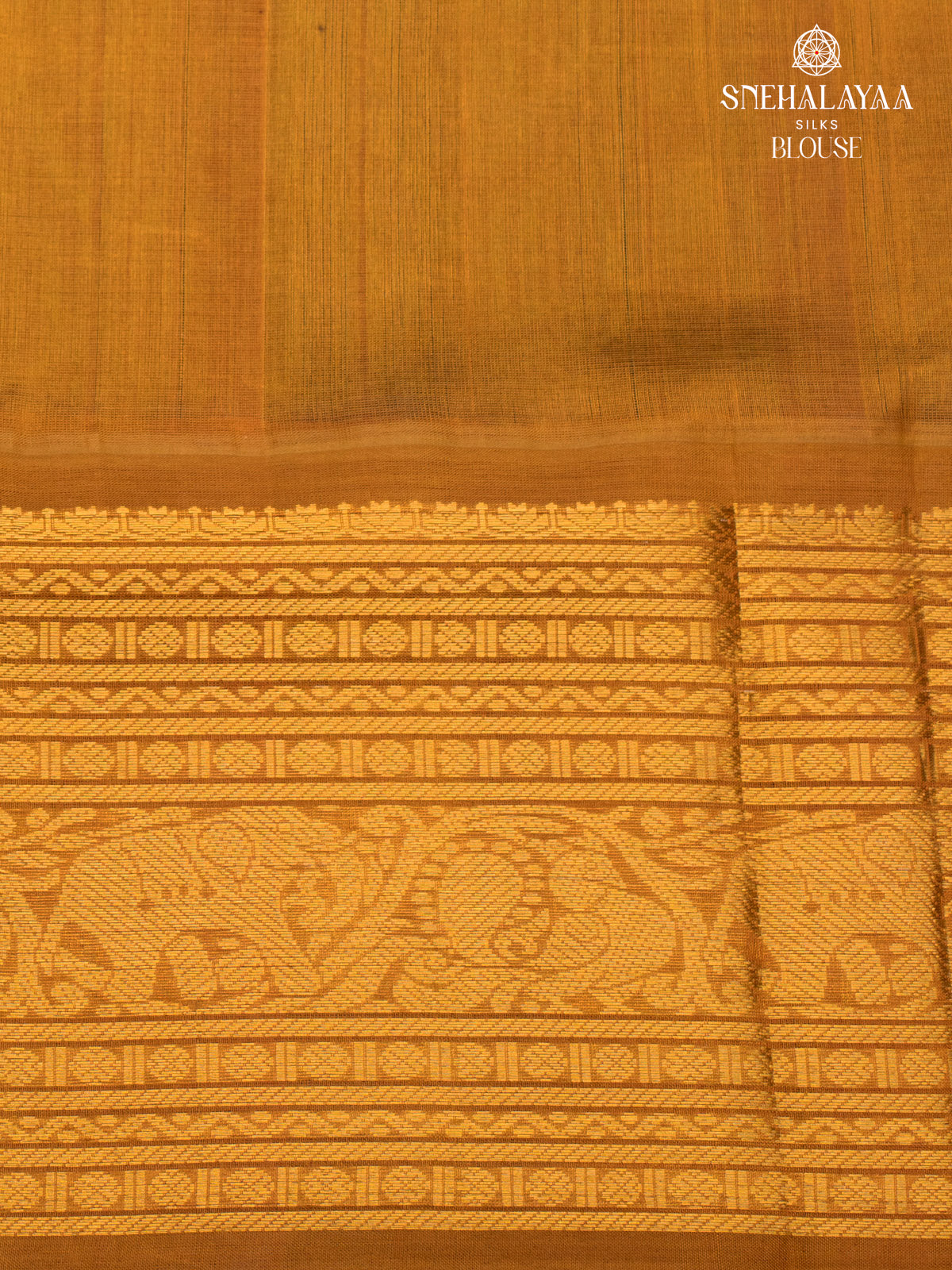 Olive Green Kanchi Silk Cotton Saree