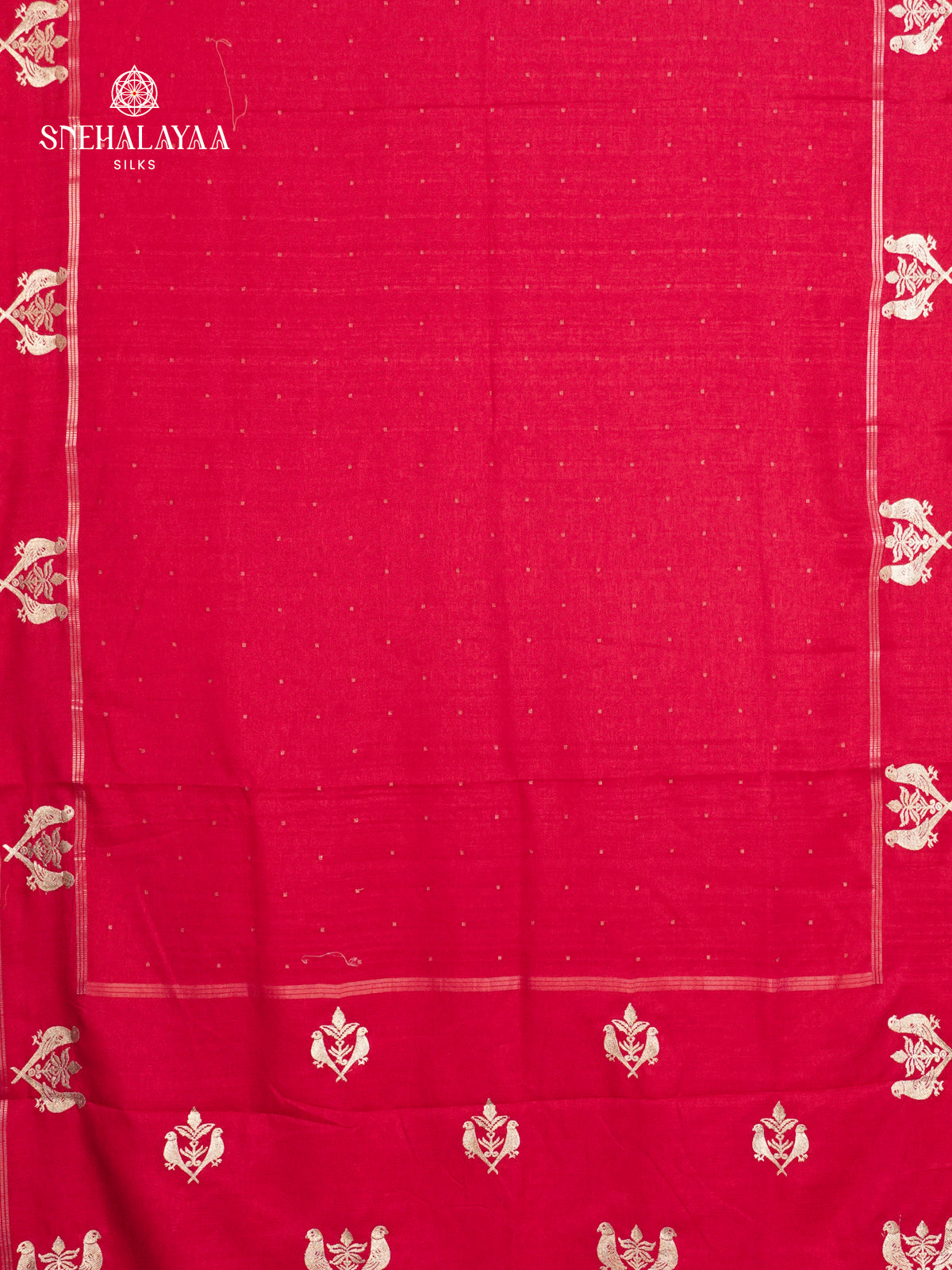 Rani Pink Munga Tussar Embroidery Saree