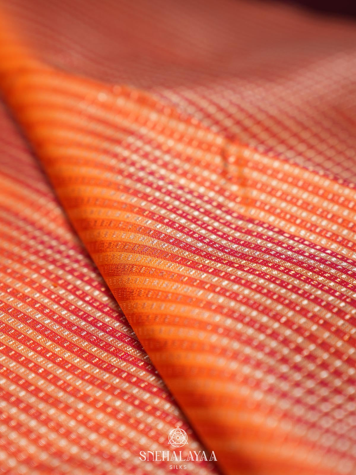 Peach Kanjivaram Silk Saree