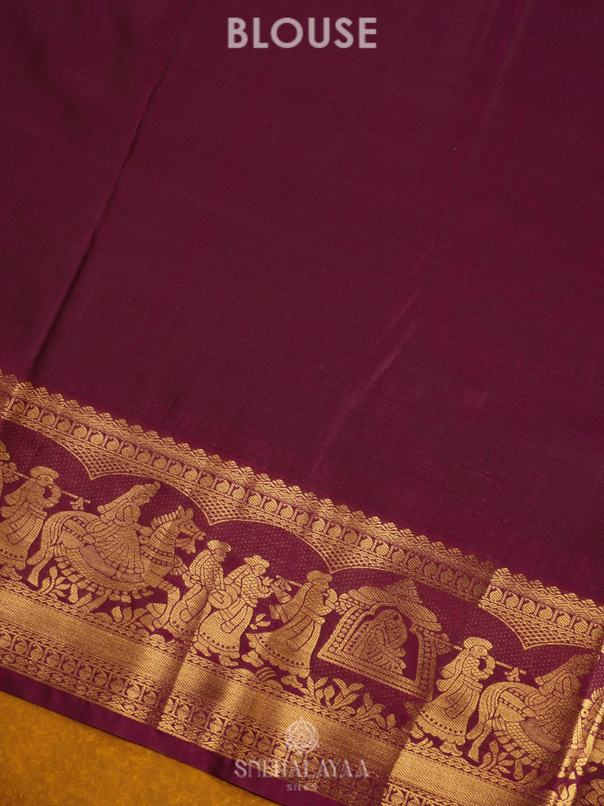 Peach Art Silk Saree