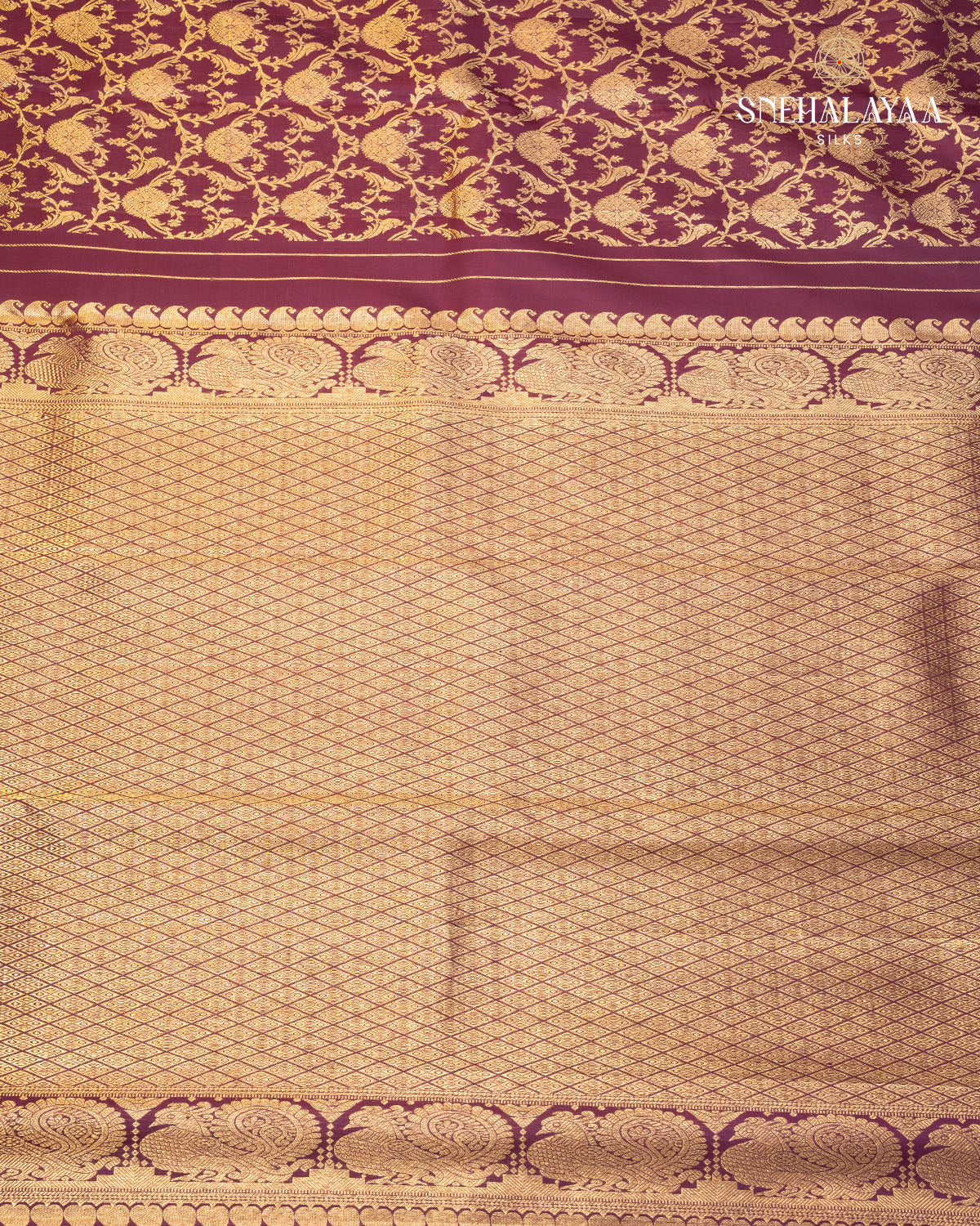 Maroon Kanjivaram Silk Saree