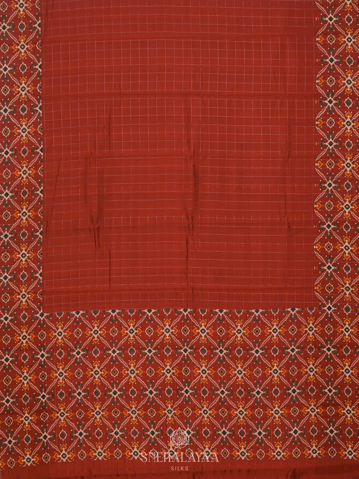Orange Tussar Saree