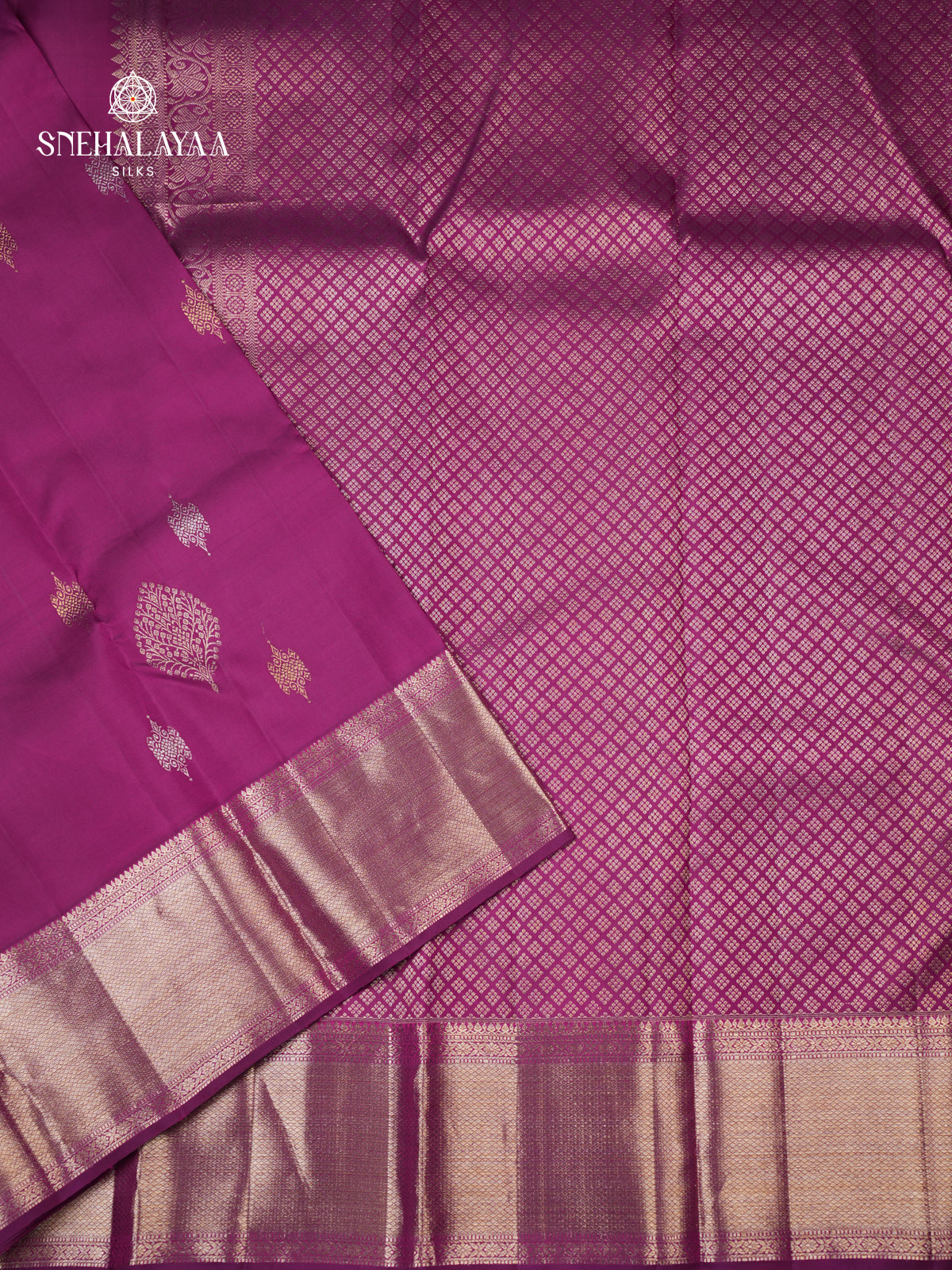 Berry Pink Kanjivaram Silk Saree