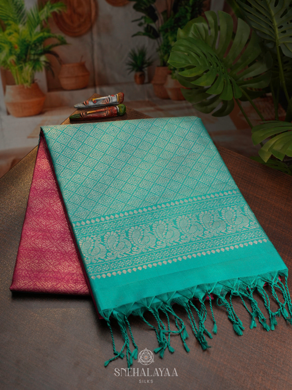 Pink Soft Silk Saree