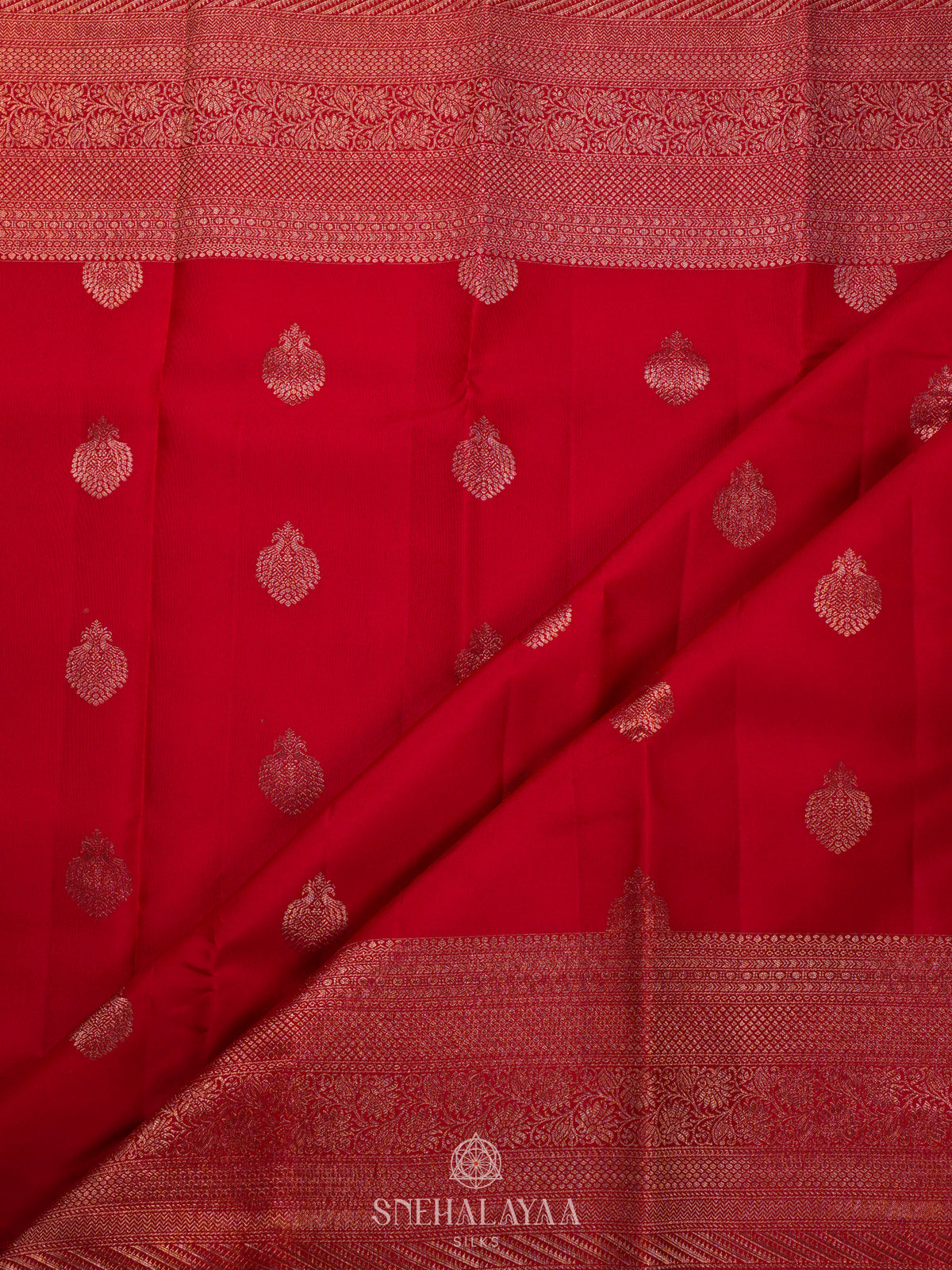 Red kanjivaram Silk Saree