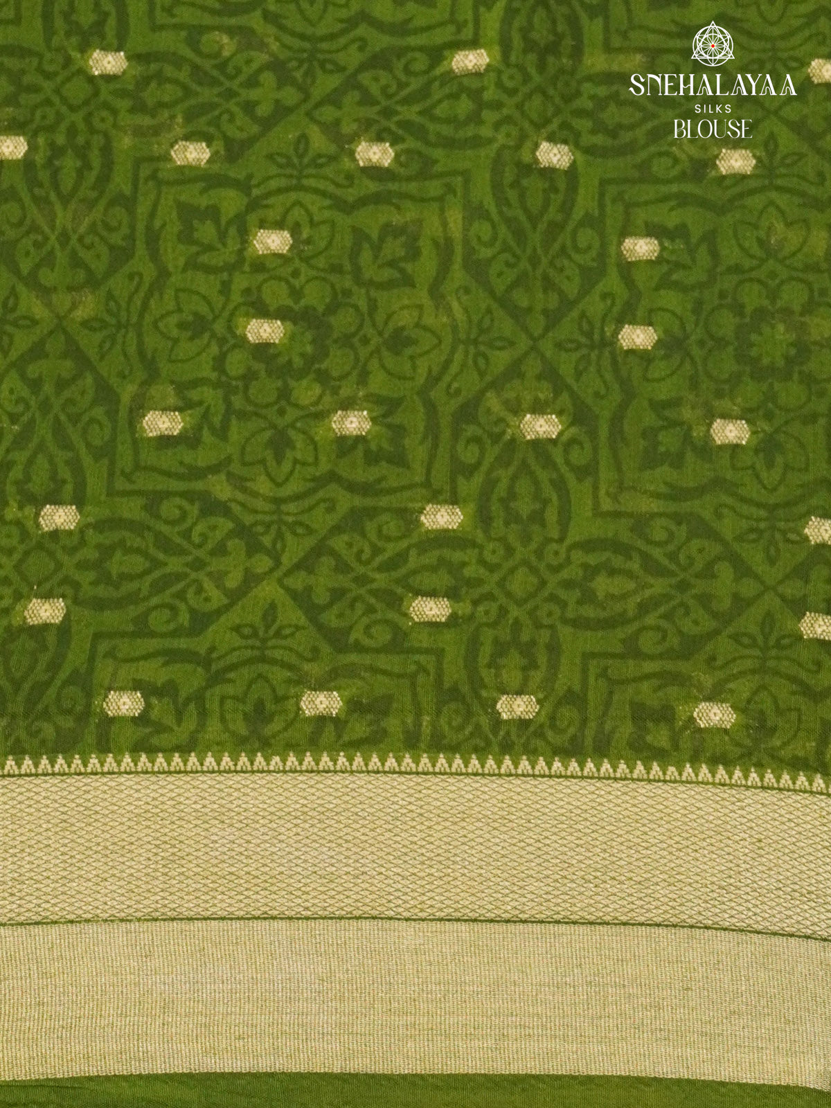 Pistachio Green Chanderi Saree