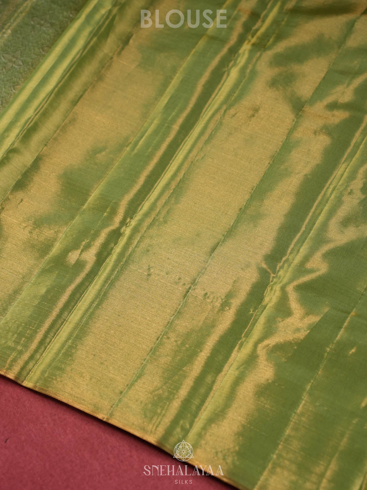 Lime Green Kanjivaram Silk Saree