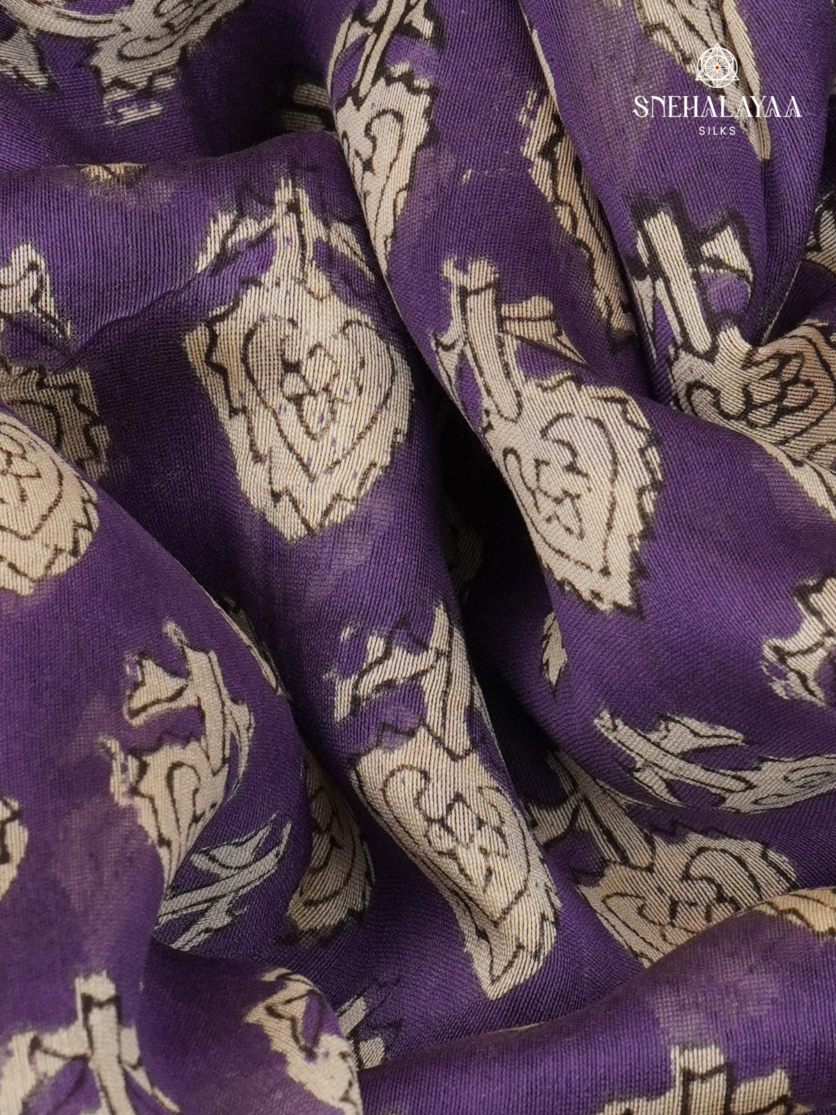 Lavender Chanderi Saree
