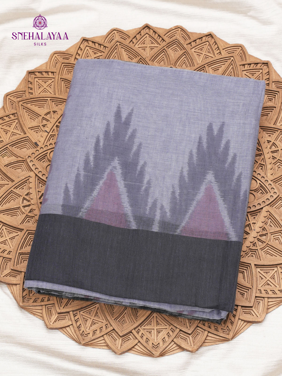 Grey Khadi Cotton Saree