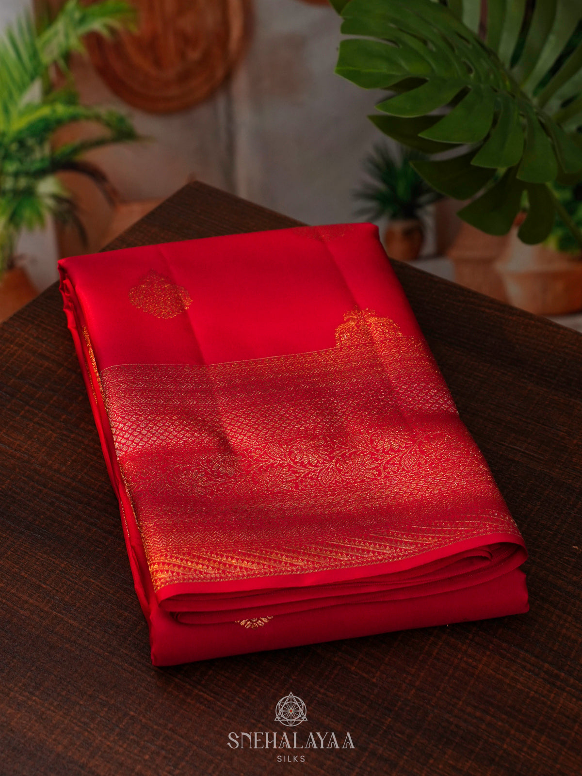 Red kanjivaram Silk Saree