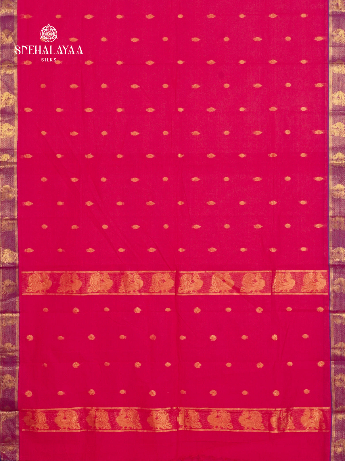 Rani Pink Chettinad Cotton Saree