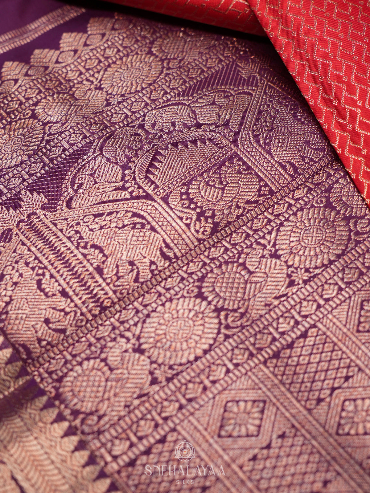 Orange Kanjivaram Silk Saree
