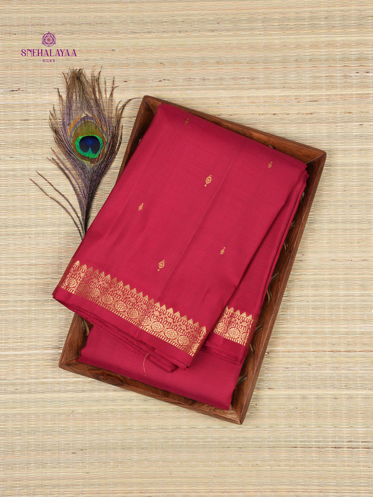 Maroon Kanjivaram Silk Saree