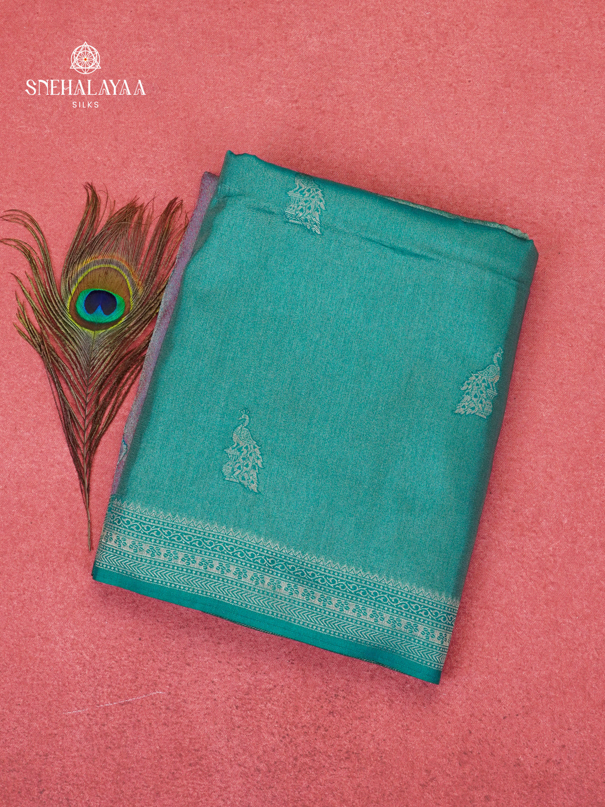 Blue Dola Silk Saree