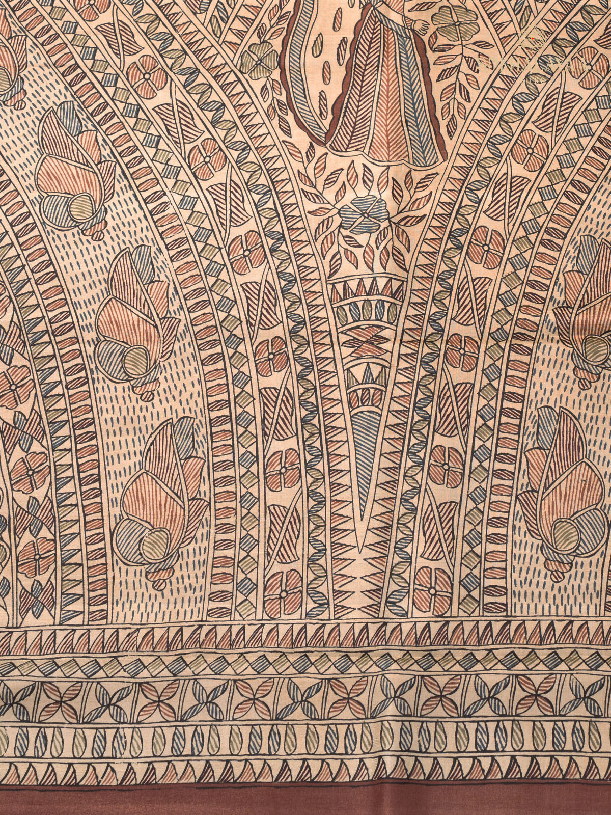 Brown Tussar Saree