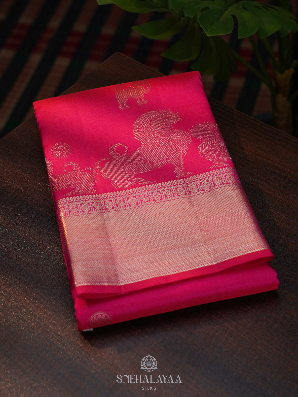 Pink Kanjivaram Silk Saree