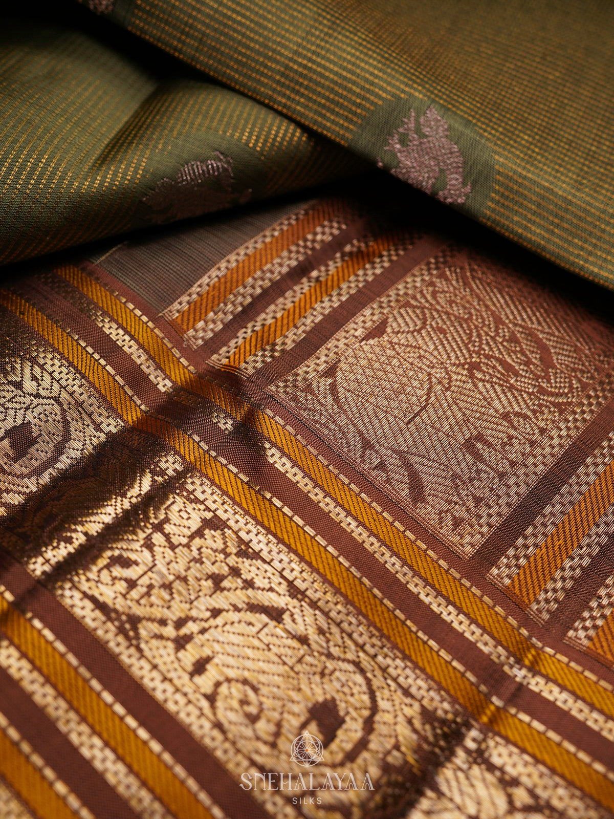 Pale Green Kanjivaram Silk Saree