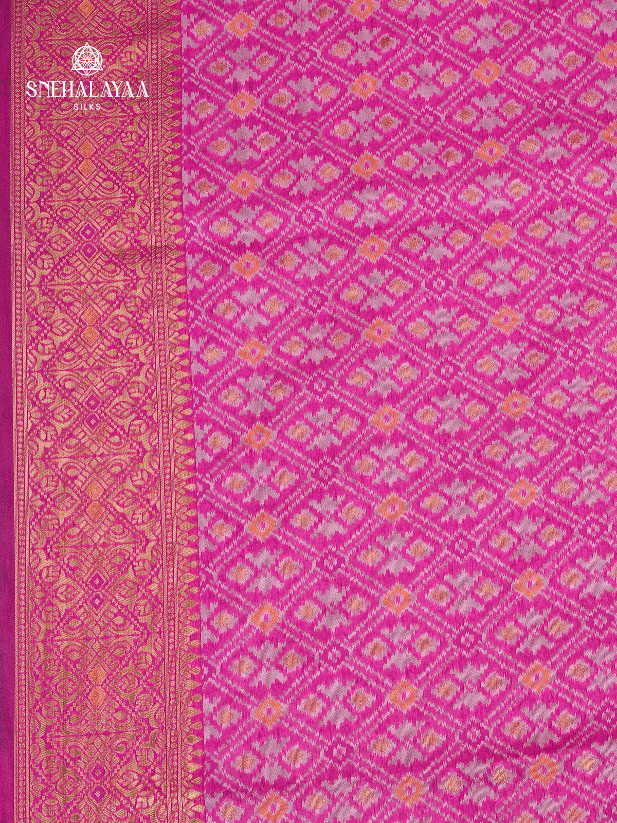 Rich Blue Ikat Saree