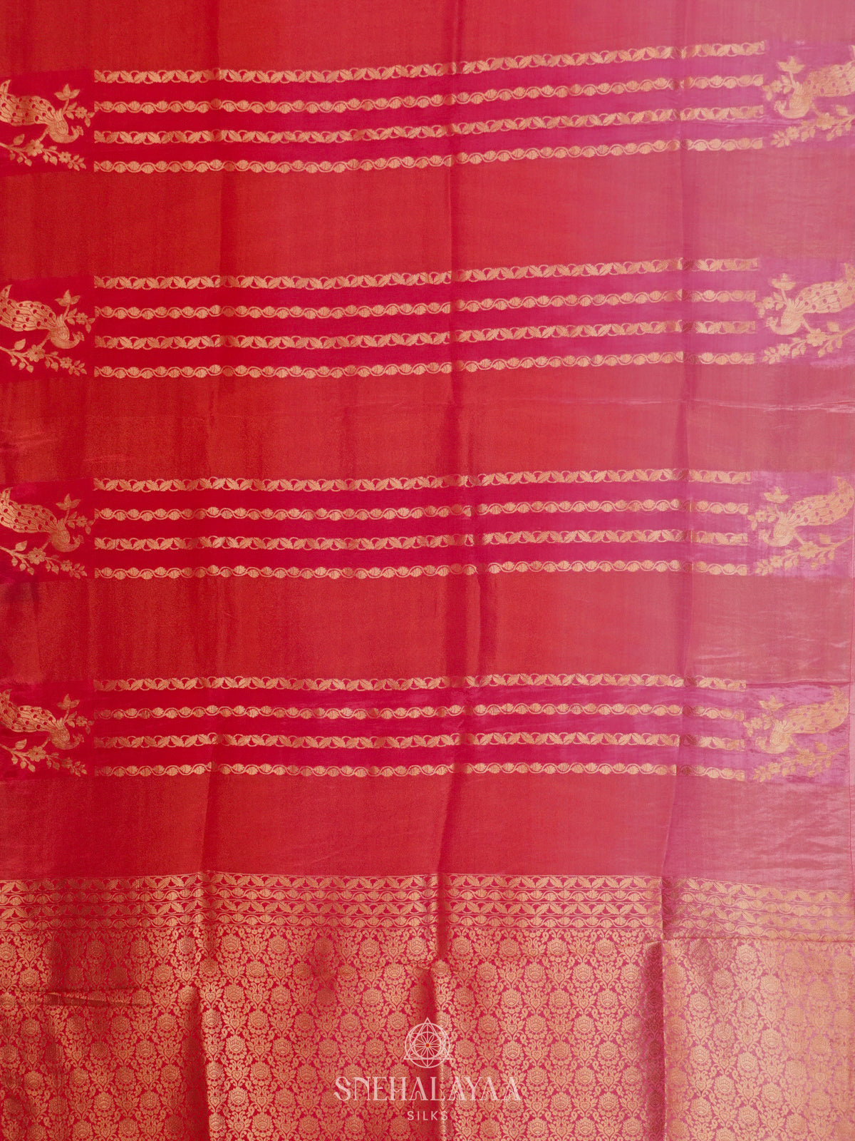 Rani Pink Banaras Silk Saree
