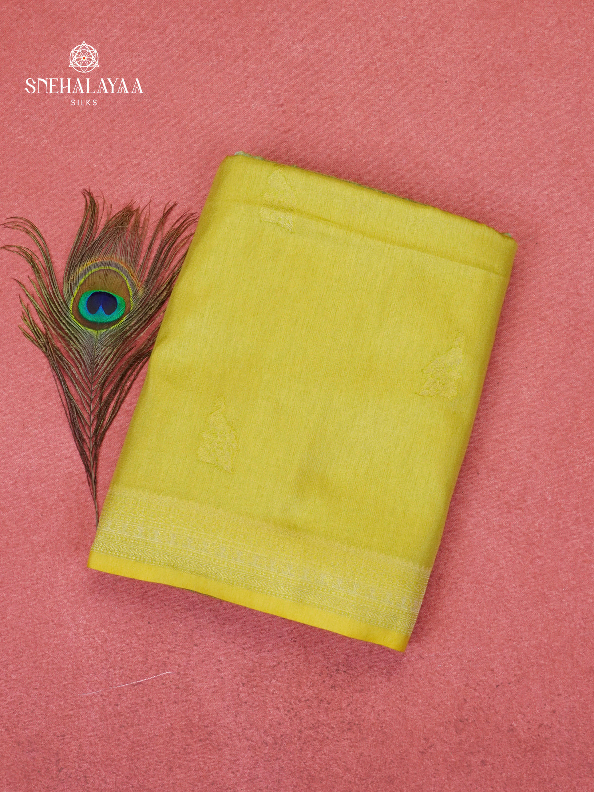 Yellow Dola Silk Saree