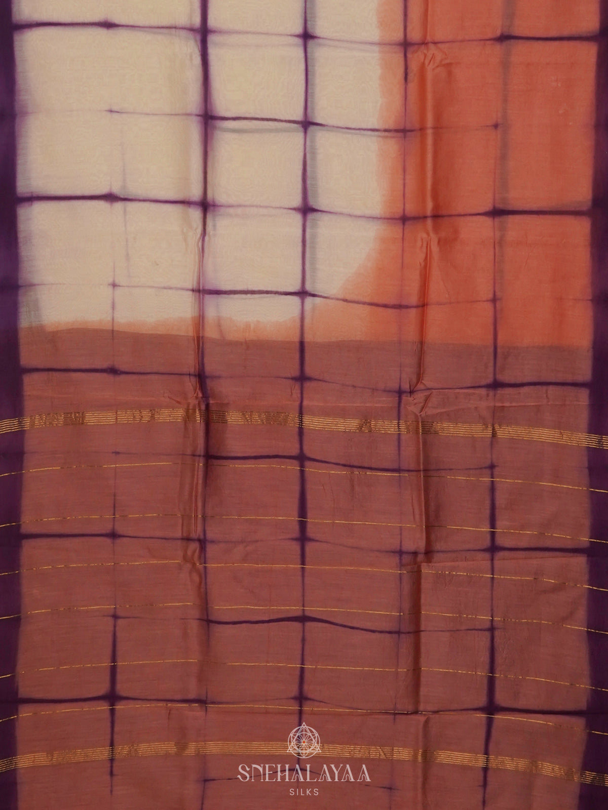 Cream Chanderi Saree