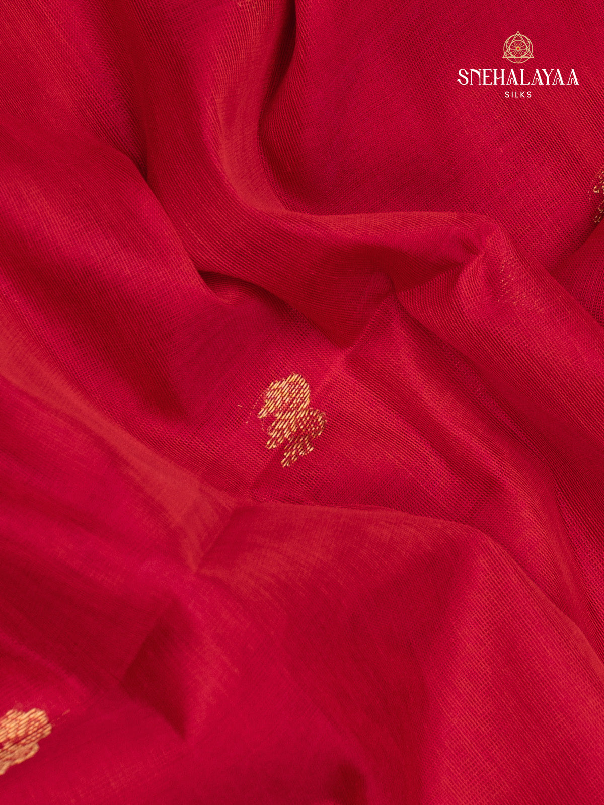 Red Kanchi Silk Cotton Saree