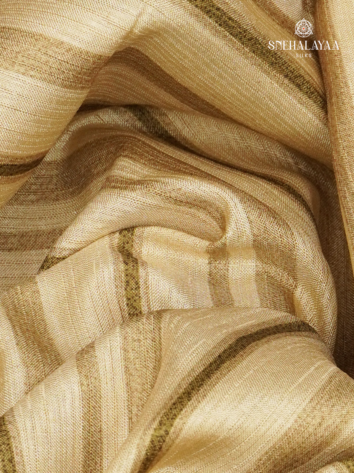 Beige Tussar Saree