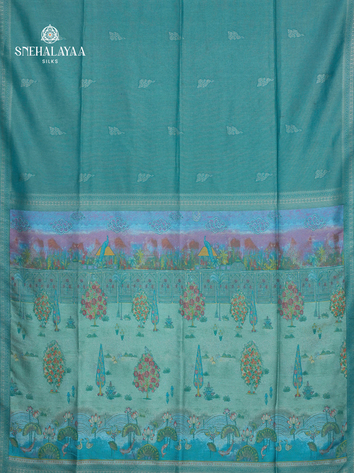 Blue Dola Silk Saree